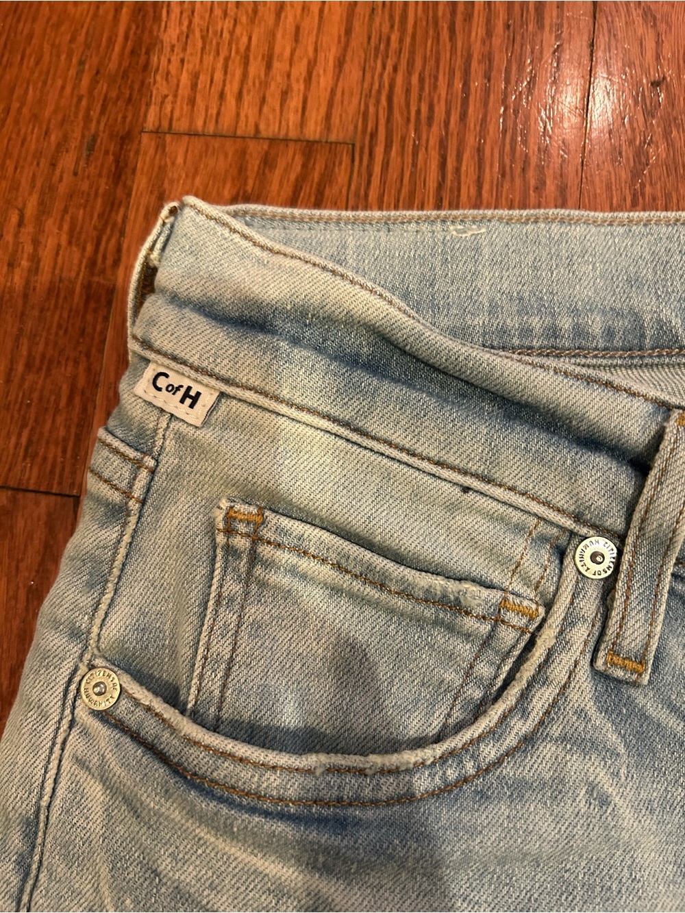 Citizens of Humanity Emannuelle Flare Jeans Light Wash Stretch Denim Sz 26 - Picture 6 of 10